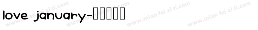 love january字体转换